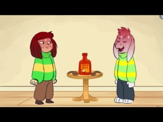 Asriel & chara by xxtc 96xx