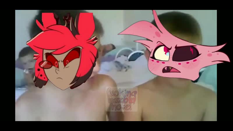 Fucking hazbin hotel angel dust &amp; alastor; писюн показывал