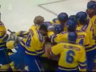 Sweden finland, 10 may 1992, world ice hockey championship, prague, gold medal game