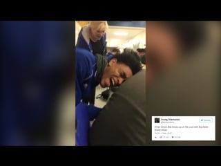 When lonzo ball shows up on the court with big baller brand shoes