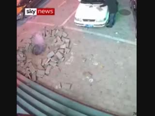 A boy, eight, was filmed inserting fireworks into a manhole vent, which resulted in a huge explosion due to trapped methane