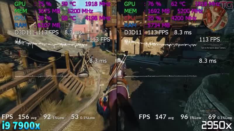 Threadripper 2950x vs i9 7900x test in 8 games (2) (2)