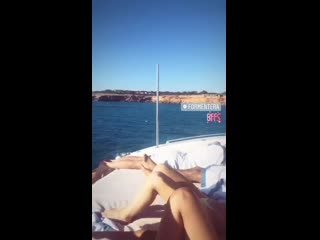 Alex and perrie with friends in formentera ibiza today! ️ 4th june 2019