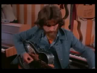 John lennon and george harrison in 1971 recording oh my love