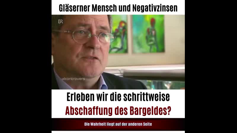Kommt die schleichende enteignung durch das bargeldverbot?