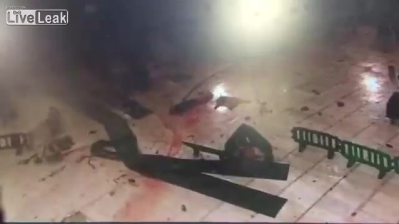 Аллаху акбар! видео падения крана в мекке