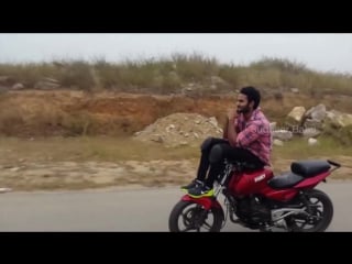 Sudheer babu amazing bike stunts exclusive video