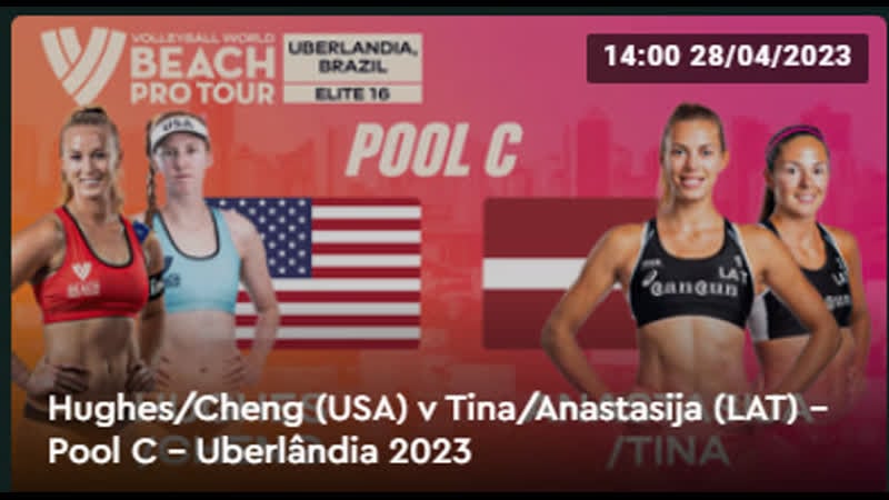 Hughes/cheng (usa) v tina/anastasija (lat) pool c uberlândia 2023