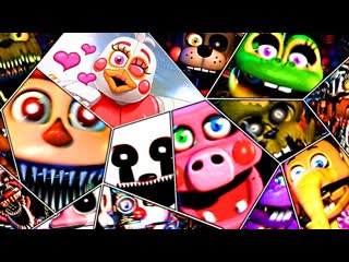 Fnaf 7 все скримеры из fnaf ultimate custom night all jumpscares ! фнаф 7 все 58