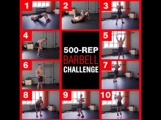 500 rep barbell challenge