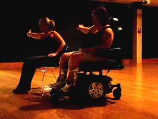 Wheelchair zumba warm up feel this moment pitbull ft christina aguilera