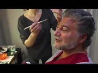 Otello 2016 barcelona with jose cura interview during makeup for otello