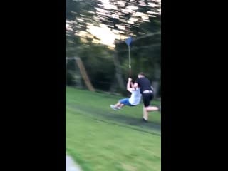 Wcgw if i send you down this zipline at light speed