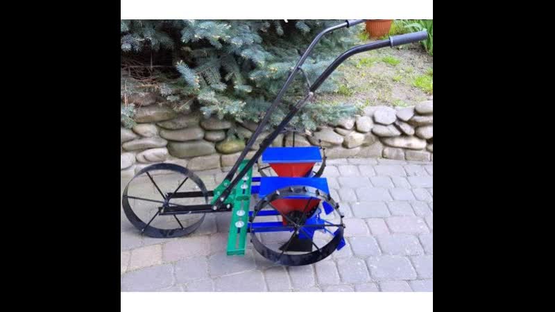 Сеялка ручная механическая двухрядная винница пропашная для точного высева