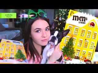 Мукбанг • распакоа сладкого адвент подарка mms и чарлик mukbang unpacking a gift from mms