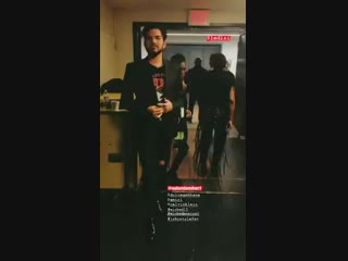 @adamlambert @arianagrande @ledisi video from jskystyle instagram stories @adamlambert backstage wicked15 @ledisi