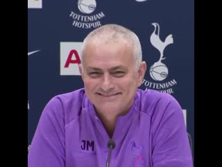 Jose mourinhos press conference was interrupted by some excited young spurs fans