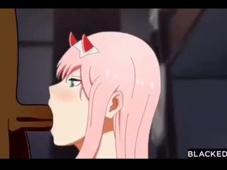 Zero two (code 002) monster girl; bbc; blacked; slut; whore; inkwell; blowjob; 3d sex porno hentai; [darling in the franxx]