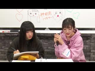 190110 nmb48 no shabekuri hour #24 (shoubu marin & kobayashi rina)