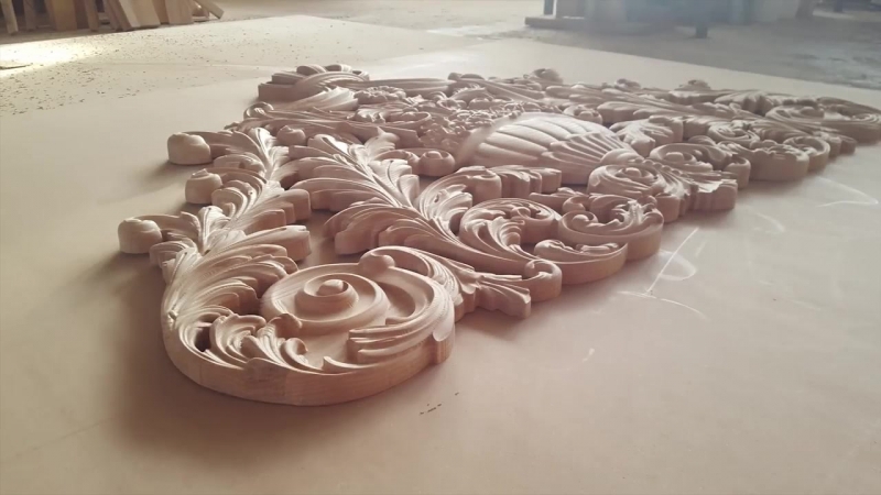 Large carved crown with cnc огромная резная корона на чпу