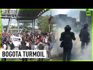 Molotov cocktails vs tear gas | colombia’s bogota rocked by student protest