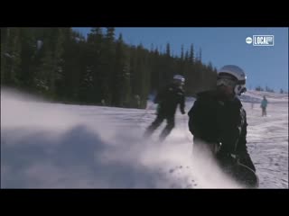 [localish] girl learns to ski on one leg