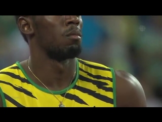 Andre de grasse usain bolt men's 100m semifinal 1 iaaf world championships