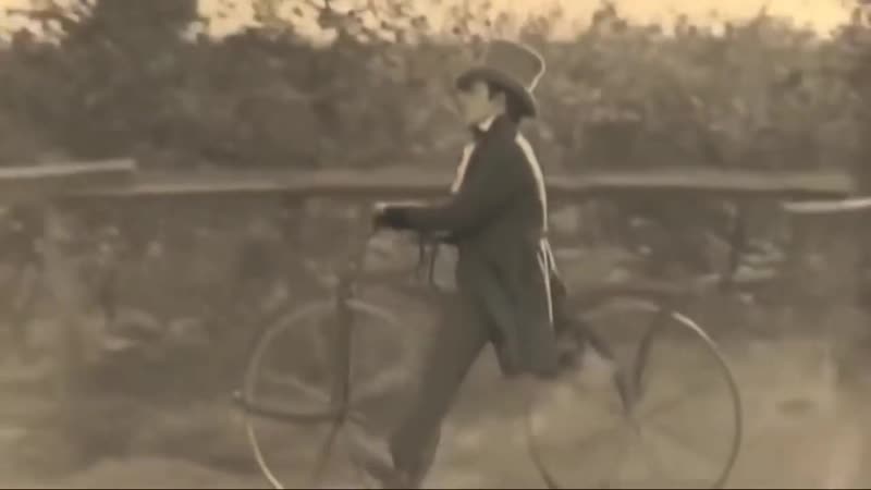 Buster keaton rides a dandy horse