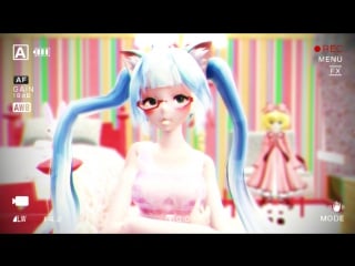 【mmd】gwiyomi song「neko miku nyan」