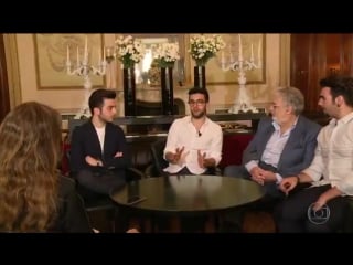Il volo divide o palco com tenor espanhol placido domingo