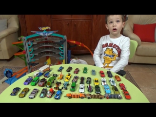 44 хот вилса распакоа машинок и пускаем с трека хотвилс hot wheels cars unboxing and play