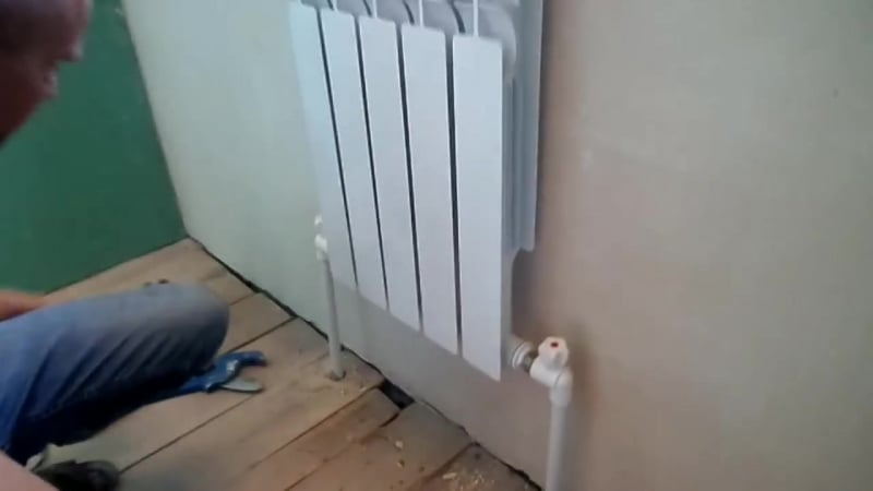 Обвязка батареи отопления! монтаж радиатора отопления своими руками! устаноа р