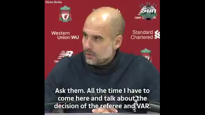 Guardiola porn video – Pep guardiola is in no mood to talk about the var decisions that plagued his teams defeat to liverpool