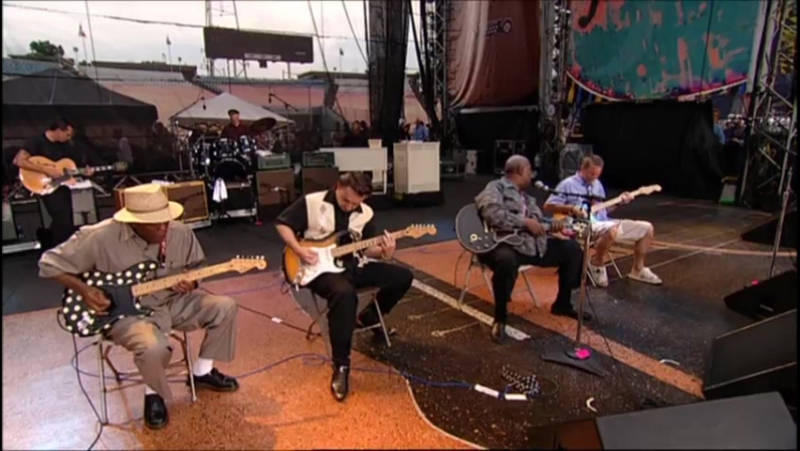 Eric clapton, buddy guy, bb king, jimmie vaughan (rock me baby)