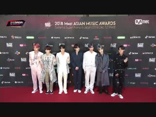 Red carpet with bts│2018 mama fans choice in japan 181212