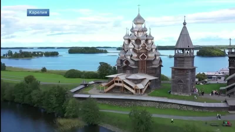 На острове кижи реконструировали уникальную 300 летнюю церковь