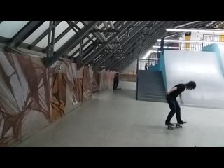 Ramses on skate line sw bs 360 shove it & fakie fs flip