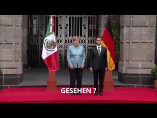 Merkel krank zitteranfälle häufen sich! gestern 2017 mexico und trump war böse