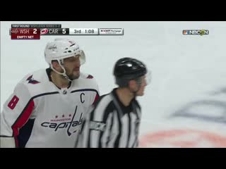 Gotta see it alex ovechkin takes blatant slashing call then gets ejected for taunting official