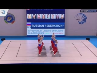 10th european aerobic gymnastics championships qualification seniors aer step russian federation 1
