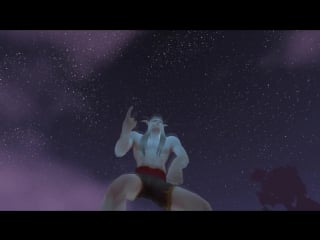 Голый эльф крови танцует под гей шлюху