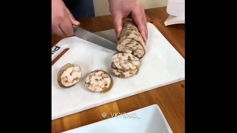 Домашняя сочная колбаска