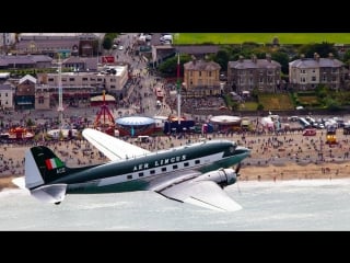 360° video ¦ fly over dublin in a dc 3 ¦ aer lingus