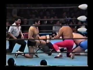 Isamu teranishi/mighty inoue/rusher kimura vs haruka eigen/masanobu fuchi/motoshi okuma