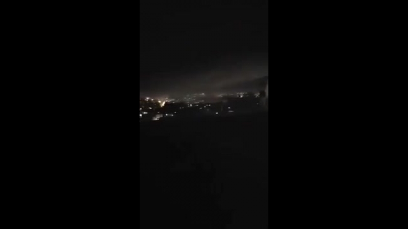 Видео работы сирийских систем пво и ударов крылатых ракет международной коалиции в окрестностях дамаска#8