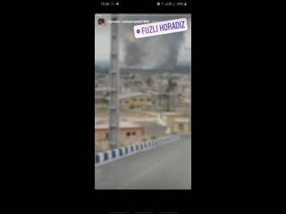 Город горадиз (азербайджан) полыхает