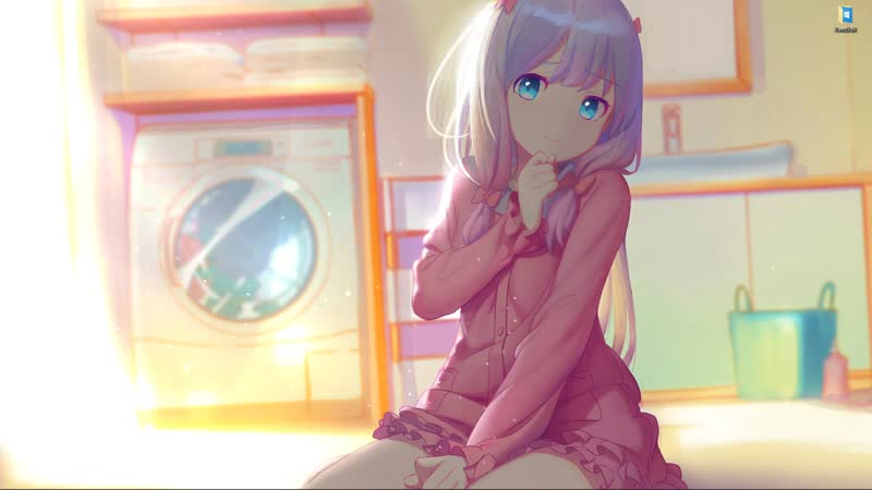 Голубоглазая девушка сагири изуми из аниме эроманга сэнсэй живые обои для wallpaper engine