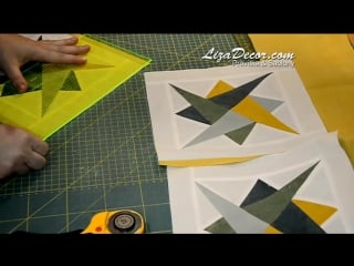 Patchwork quilt star triangl hypnotic