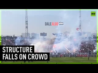 Horrifying collapse of chilean stadium structure