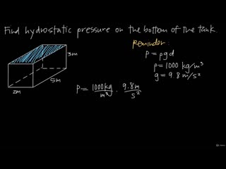 [22 applications of integrals physics] 190 hydrostatic pressure